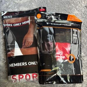 2 pack (6 pair) Men’s Sport & Performance Fit Boxer Briefs